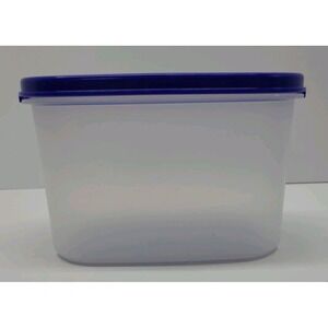 Tupperware Modular Mates Oval 2  Klein‎ Blue Lid